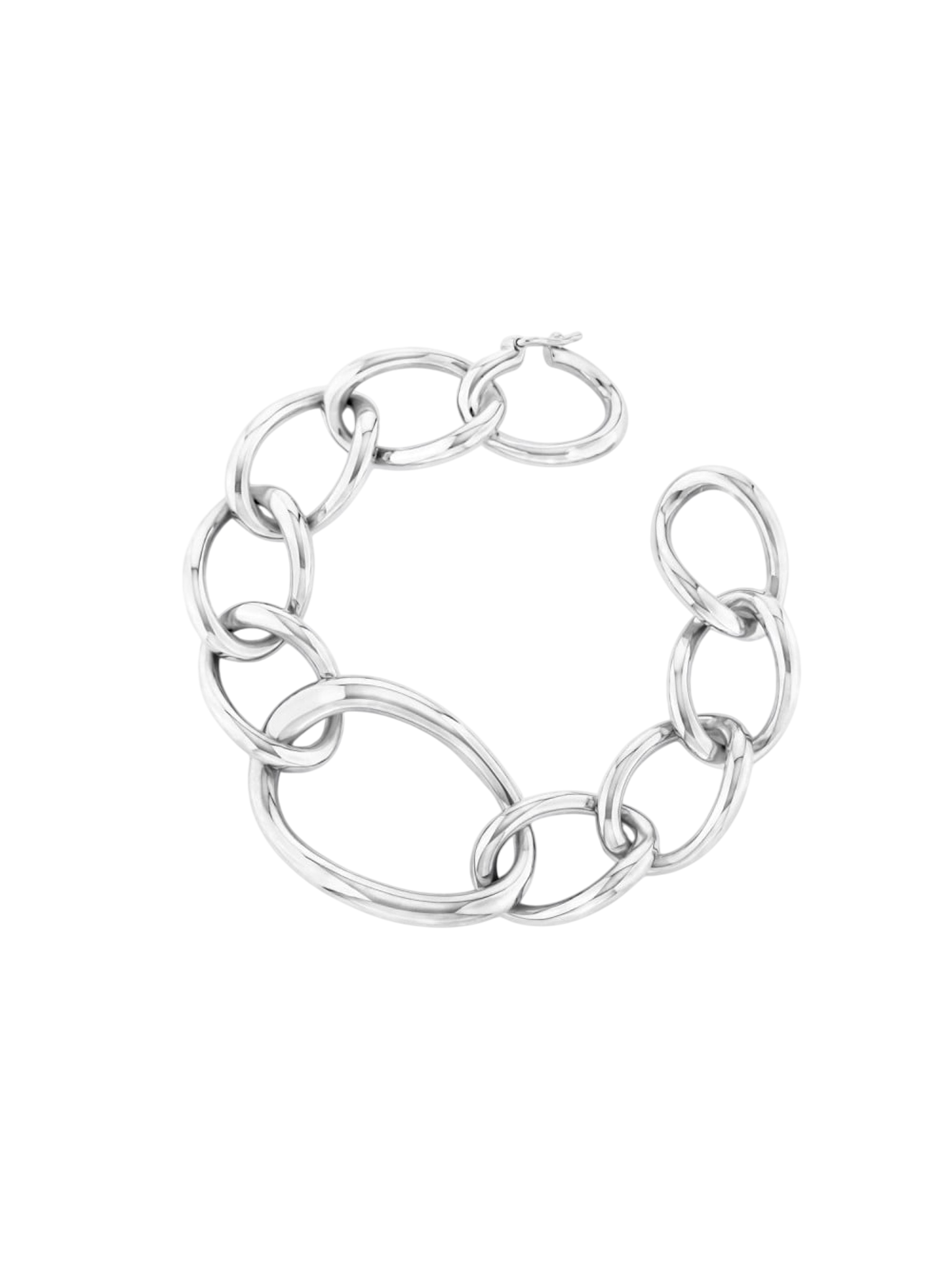 Silver wave bracelet